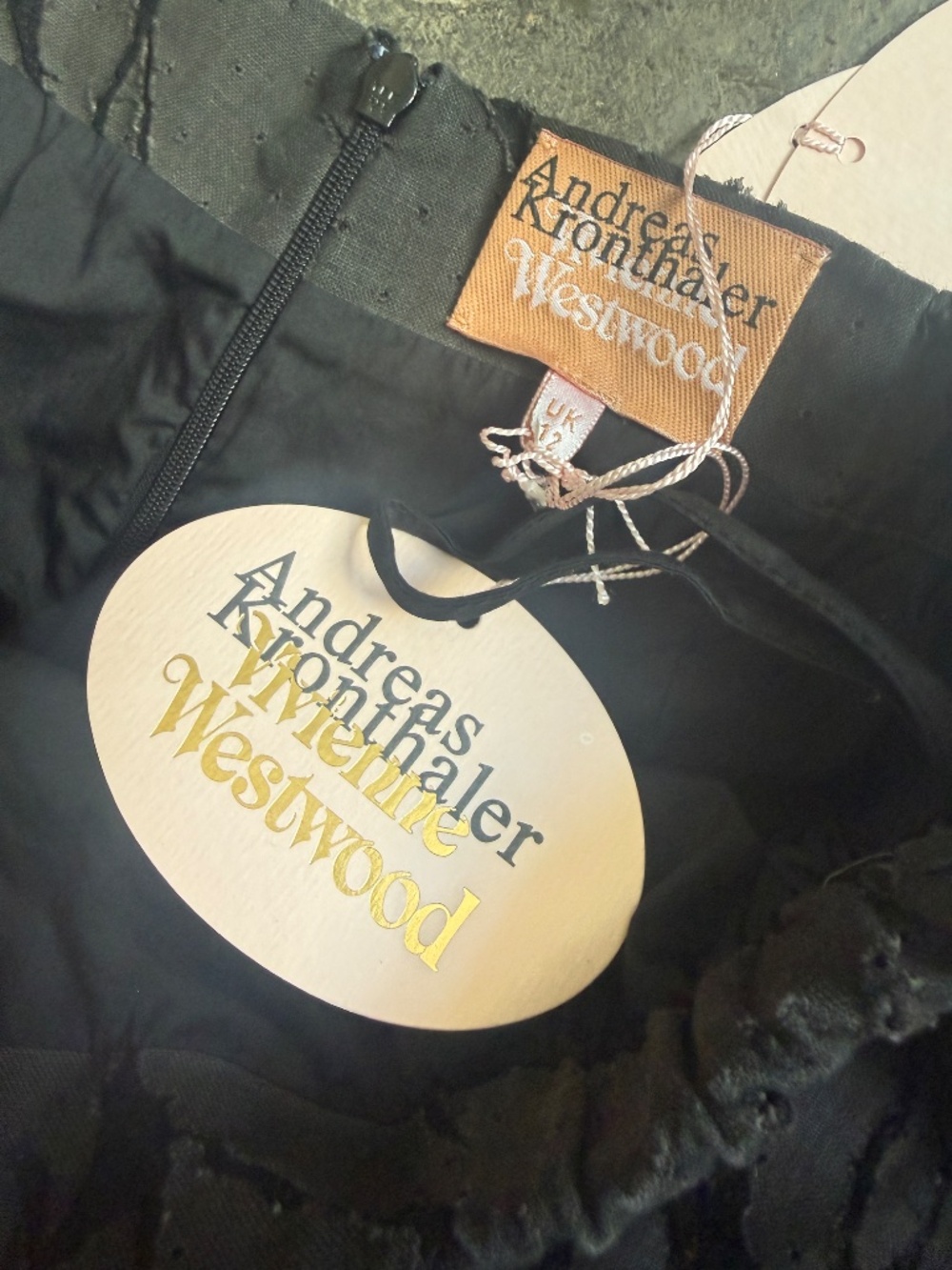 1,415$ 2016 Andreas Kronthaler Lazer Skirt w/ Metal Charms - Picture 5 of 8